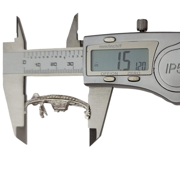 800 Sterling Silver Man in Boat Pin Brooch K644 - Picture 6 of 7